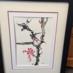 Blossom and birds - Chinese style - Watercolour