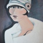 Art Deco Lady - Acrylics -