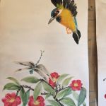 Little Kingfisher - Chinese style - Watercolour - to be framed