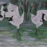 Dancing Cranes | Acrylics