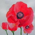 Four Poppies - SOLD