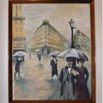 SOLD - A Tribute to Gustave Caillebotte - 8 x 10 Acrylics