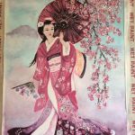 Japanese Beauty - using Chinese brushes - Watercolour - to be framed